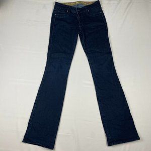 RICH & SKINNY Jeans Women's Size 27 Cotton Stretch Dark Wash Inseam 32in Flares